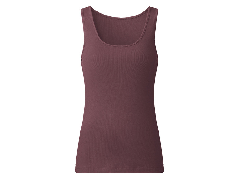 esmara® Damen Tops, 2 Stück, in anschmiegsamer Ripp-Qualität Preisnachlass