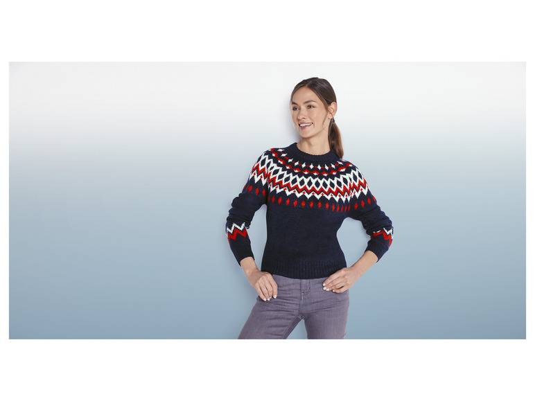 esmara® Damen Strickpullover, mit Rundhalsausschnitt Jubiläumsangebot