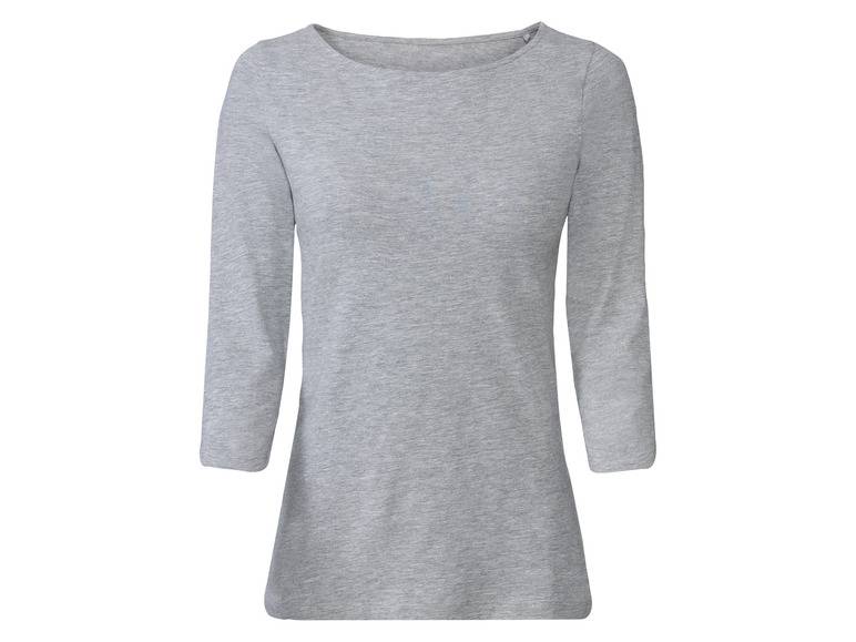esmara® Damen Langarmshirts, 2 Stück, mit hohem Baumwollanteil Top Angebot