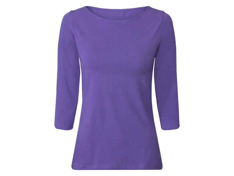 esmara® Damen Langarmshirts, 2 Stück, mit hohem Baumwollanteil Top Angebot