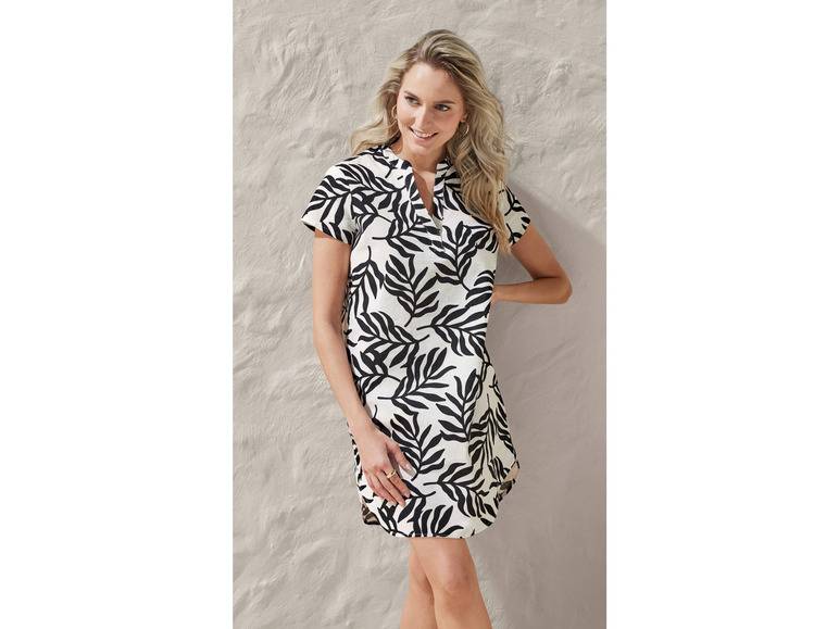 esmara® Damen Leinen-Tunika-Kleid, leger geschnitten Räumungsverkauf