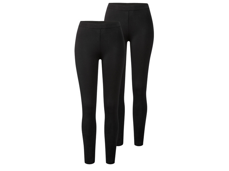 esmara® Damen Leggings, 2 Stück, normale Leibhöhe Riesige Ersparnisse