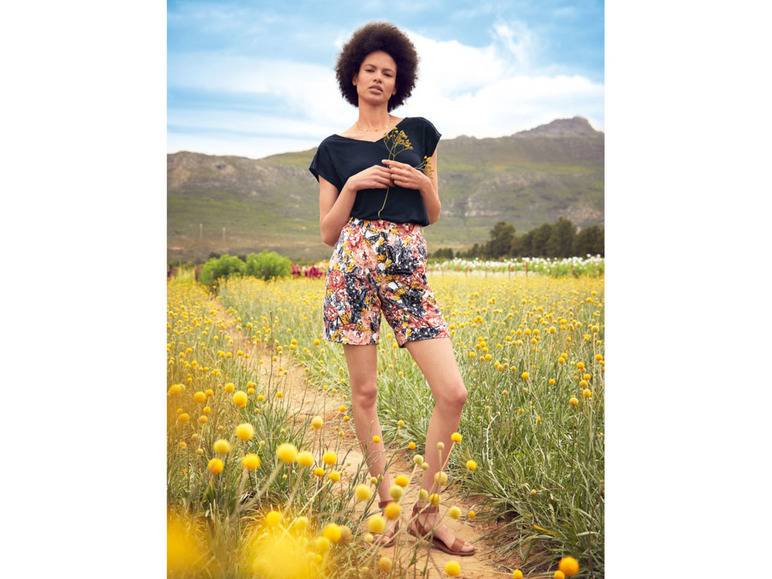 esmara® Damen Leinenshorts mit seitlichen Eingrifftaschen Tiefpreis