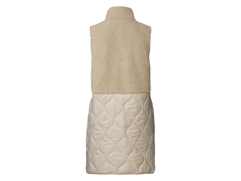 esmara® Damen Longweste aus Plüsch- und Steppstoff Super Sparpreis