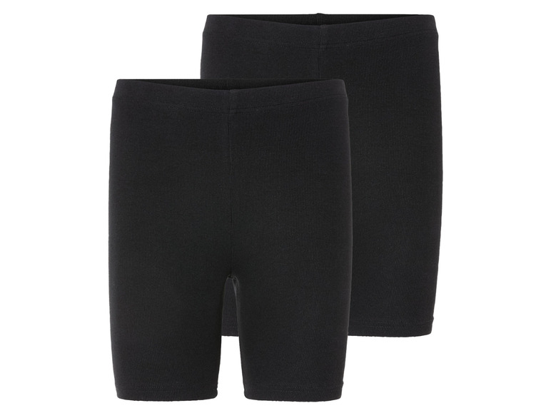 esmara® Damen Radlerhose, 2 Stück, mit Gummizugbund Letzte 2 Tage