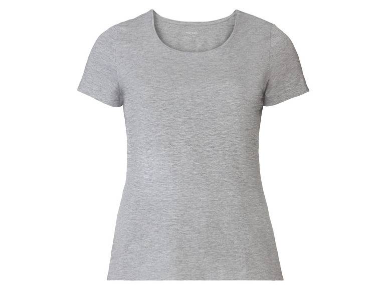 esmara® Damen T-Shirt, 2 Stück, mit hohem Baumwollanteil Letzter Tag