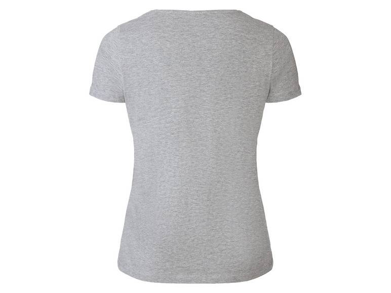 esmara® Damen T-Shirt, 2 Stück, mit hohem Baumwollanteil Letzter Tag