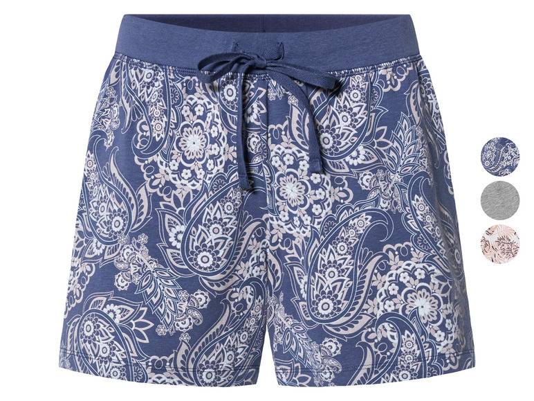 esmara® Damen Schlafhose, kurz, mit Bindeband Nur für heute