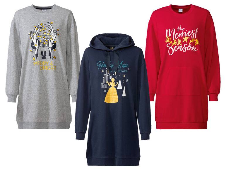 Damen Sweatkleid mit Print, leger geschnitten 50% Rabatt mit kostenlosem Versand