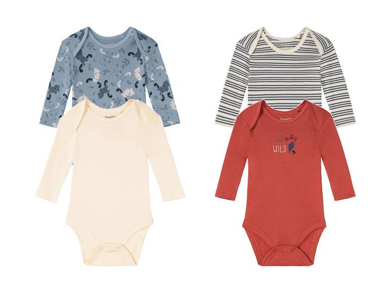 lupilu® Baby Body, 2 Stück, aus reiner Bio-Baumwolle Black Friday Preise