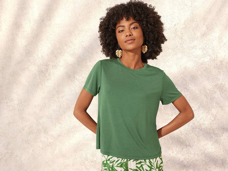 esmara® Damen T-Shirt, leger geschnitten im Angebot