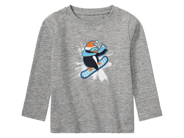 lupilu® Kleinkinder Thermo-Langarmshirts, 2 Stück, mit Print Fabrikverkauf