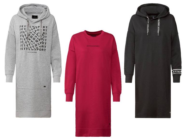CRIVIT by Jette Sport Damen Sweatkleid mit Baumwolle