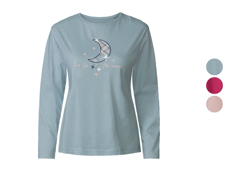 esmara® Damen Schlafshirt aus reiner Baumwolle