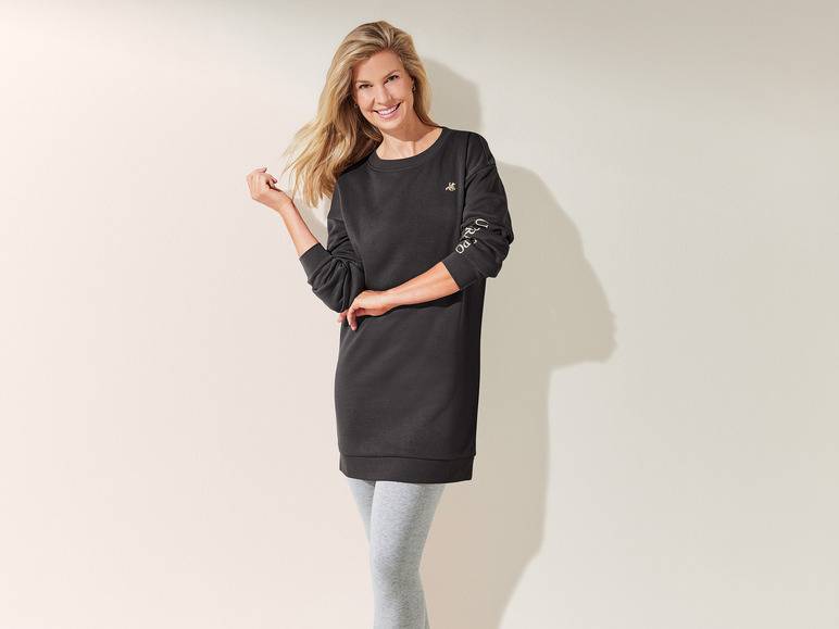 esmara® x Grand Polo Damen Sweatkleid mit Baumwolle Online Shopping