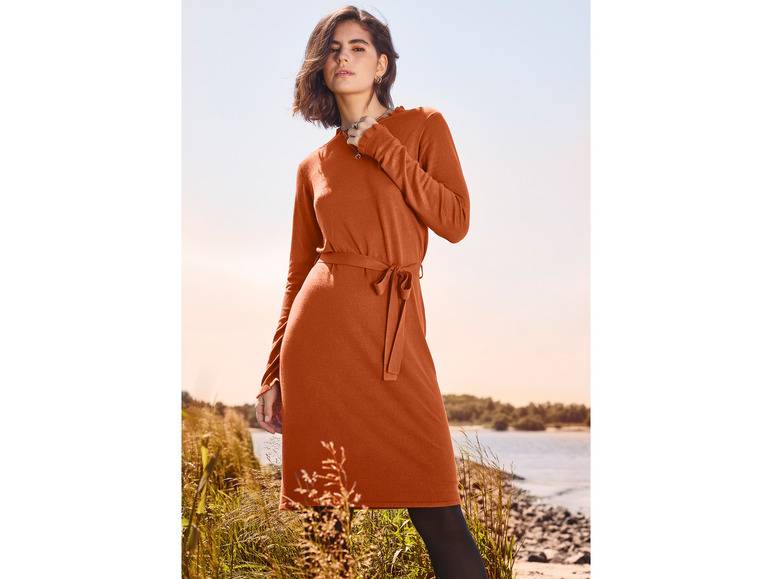 esmara® Damen Strickkleid mit Stehkragen Preisnachlass