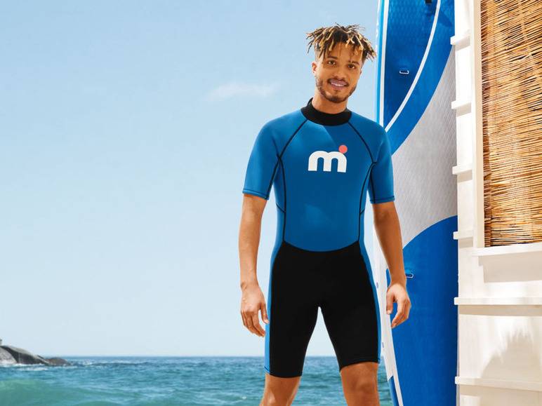 Mistral Neoprenanzug Shorty, kurz, mit Reißverschluss am Rücken, blau/schwarz Saisonschlussverkauf