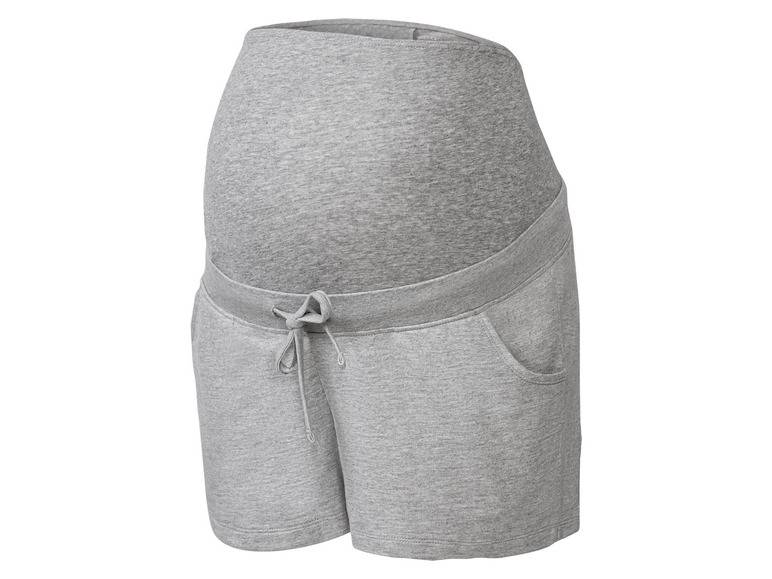 esmara® Damen Umstands-Sweatshorts, niedrige Leibhöhe, mit elastischem Besatz Vatertagsangebot