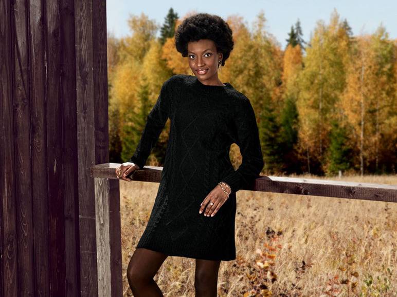 esmara® Damen Grobstrick Pulloverkleid, mit modischem Zopfmuster Bestseller