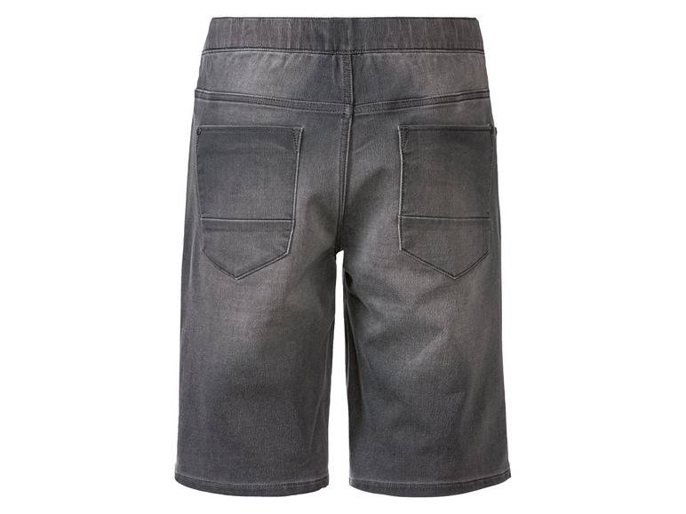 LIVERGY® Herren Denim Sweatshorts, mit Baumwolle Kauf eins, bekomm eins gratis