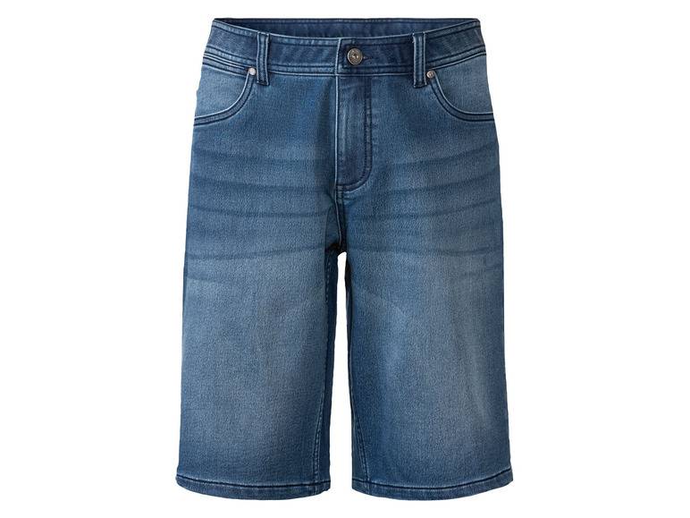LIVERGY® Herren Denim Sweatshorts, mit Baumwolle Kauf eins, bekomm eins gratis