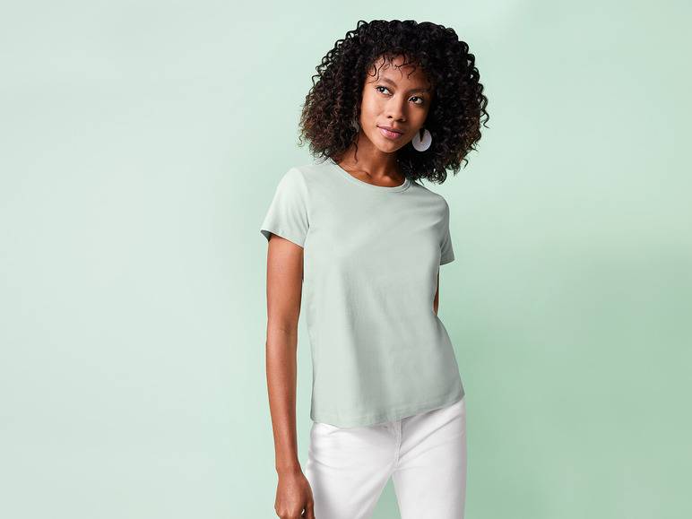 esmara® Damen T-Shirt, reine Baumwolle Begrenzte Freigabe