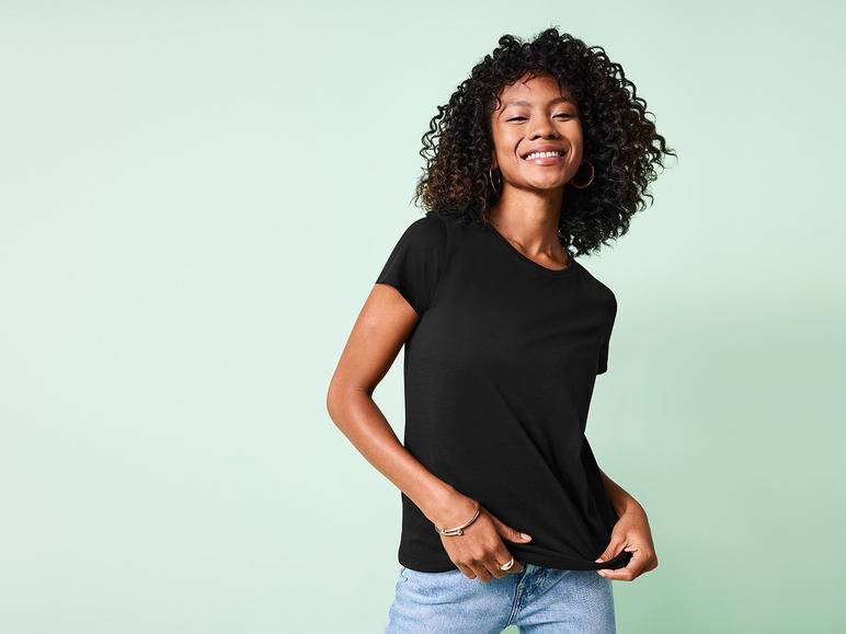 esmara® Damen T-Shirt, reine Baumwolle Begrenzte Freigabe