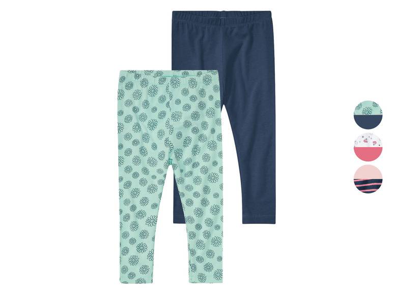 lupilu® Baby Leggings, 2 Stück, mit weichem, elastischem Bund