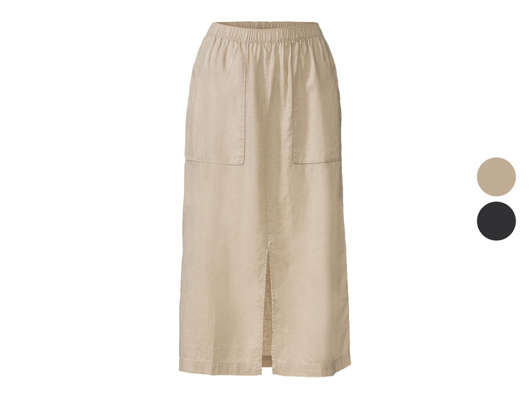 esmara® Damen Rock, modische 3/4-Länge