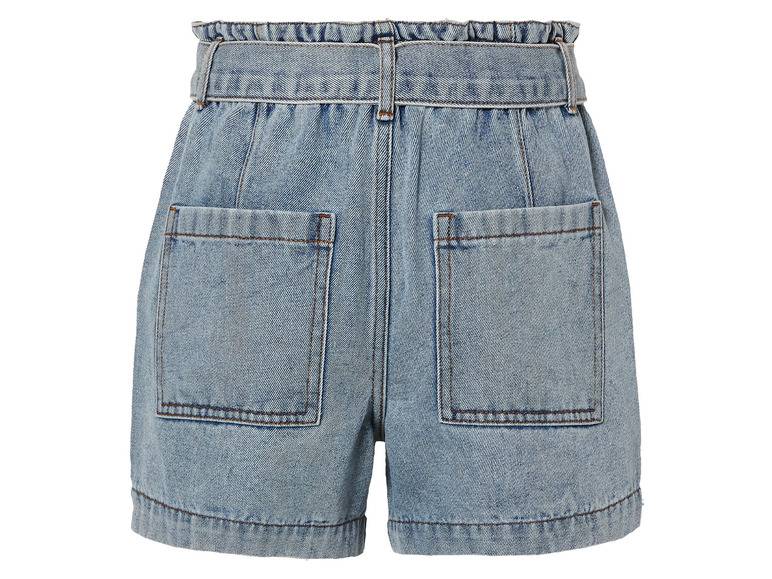 esmara® Damen Jeansshorts mit hoher Paperbag-Bund Kostenloser Versand international