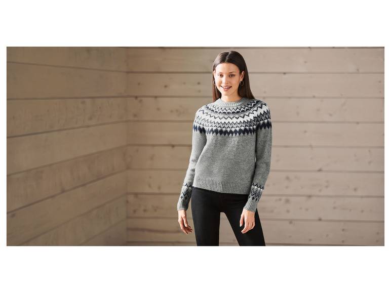 esmara® Damen Strickpullover im Norwegerstil Begrenzt auf 3 Tage