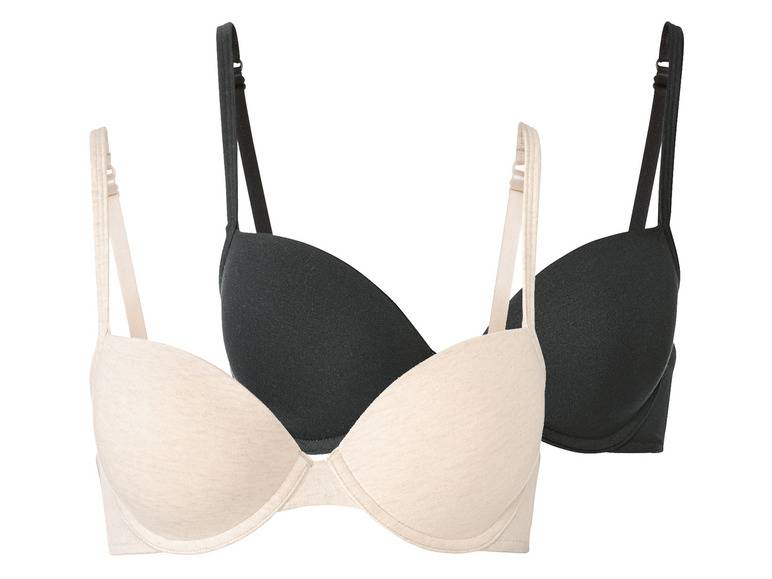 esmara® Damen Bügel BH, 2 Stück, mit verstellbaren Trägern Im Verkauf