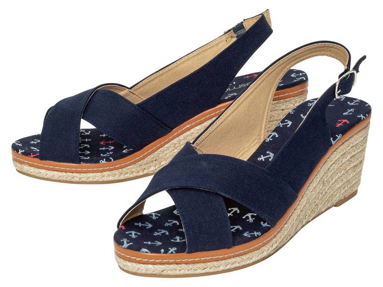 esmara® Damen Keilsandale, im sommerlichen Bast-Look zollfrei