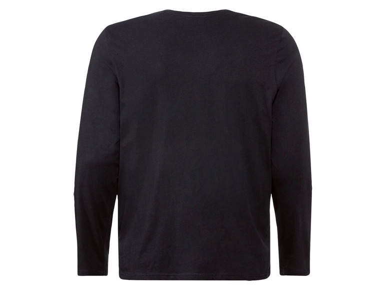 LIVERGY® Herren Langarmshirts, 2 Stück, aus reiner Baumwolle 2025