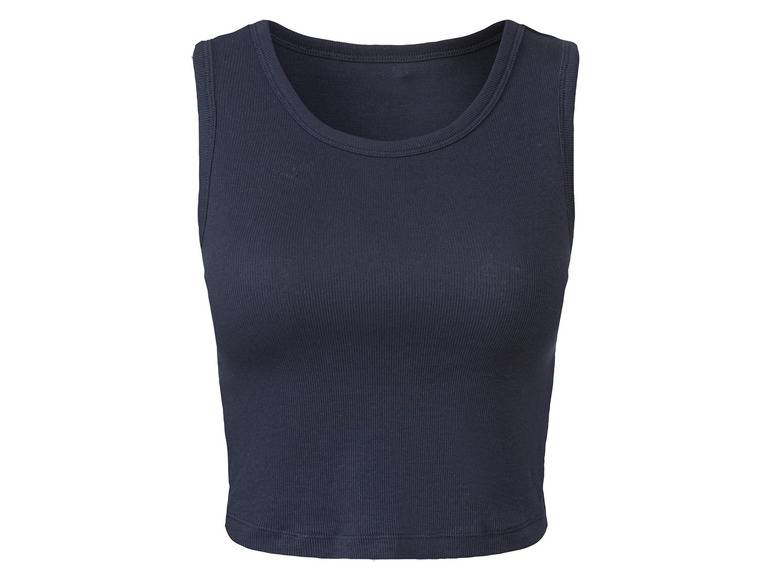 esmara® Damen Crop-Tops, 2 Stück, in Ripp-Qualität Jubiläumsangebot