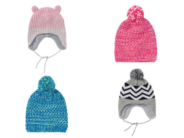 lupilu® Kleinkinder Strickmütze, mit Fleece