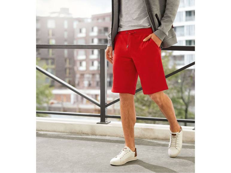LIVERGY® Herren Sweatbermudas, normale Leibhöhe, mit Gesäßtasche Große Rabatte