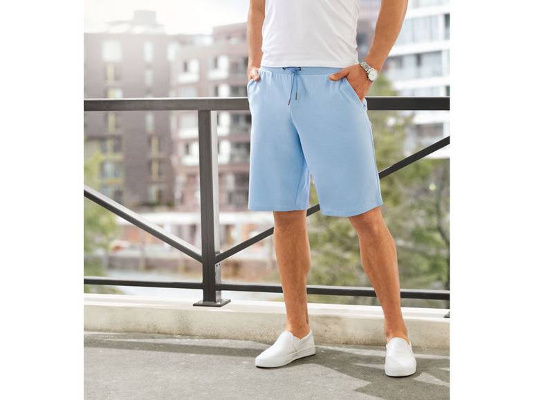 LIVERGY® Herren Sweatbermudas, normale Leibhöhe, mit Gesäßtasche Große Rabatte