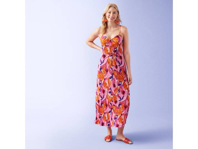 esmara® Damen Plissee-Kleid in Midi-Länge Saisonale Angebote