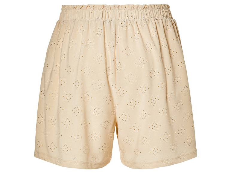 esmara® Damen Shorts mit verspielter Lochstickerei Tiefpreis
