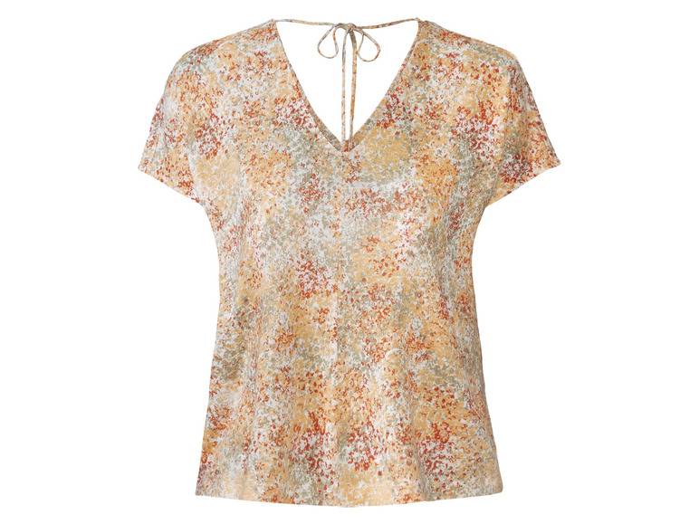 esmara® Damen Leinenshirt mit V-Ausschnitt Neueste Stile