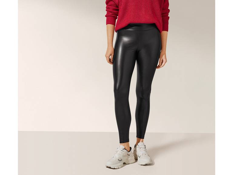esmara® Damen Leggings in Lederoptik Letzte 2 Tage