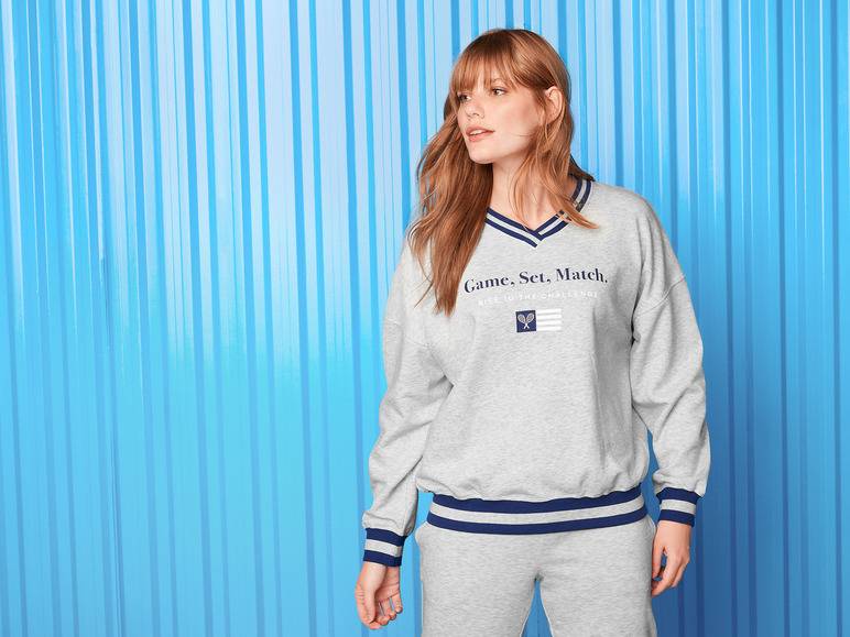 esmara® Damen Sweatpullover, modisch überschnittene Schultern Bis zu 50% Rabatt