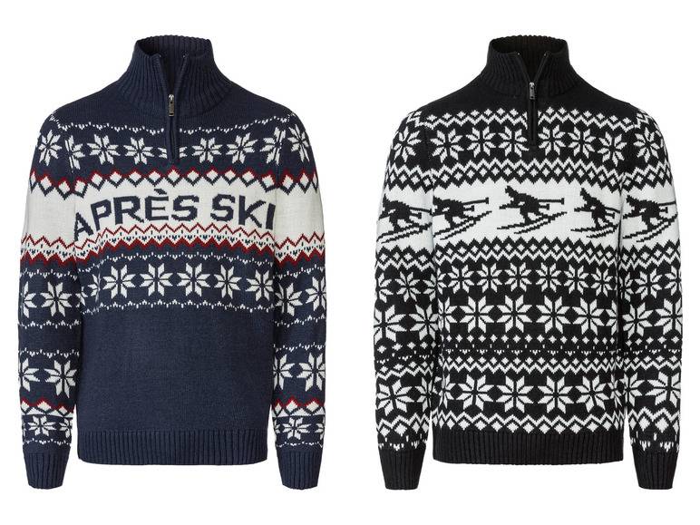 LIVERGY® Herren Stricktroyer mit Norwegermuster