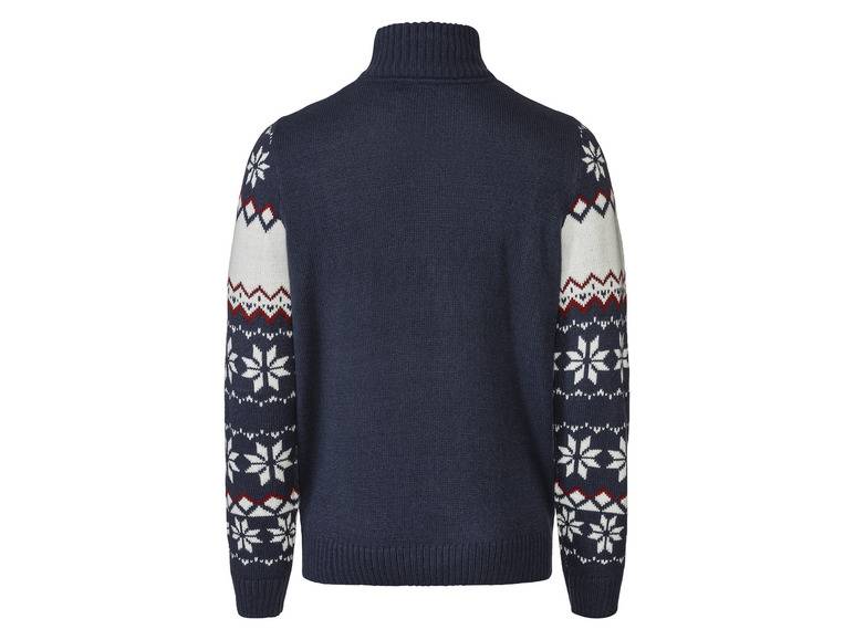 LIVERGY® Herren Stricktroyer mit Norwegermuster Nur für heute