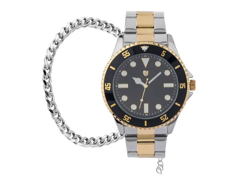 AURIOL® Herren Armbanduhr-Schmuckset, mit abgestimmtem Armband