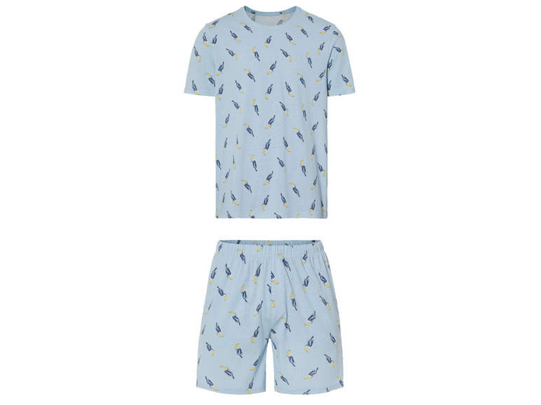 LIVERGY® Herren Pyjama aus reiner Baumwolle 50% Rabatt mit kostenlosem Versand