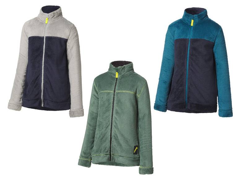 CRIVIT Kinder Fleecejacke, mit Stehkragen
