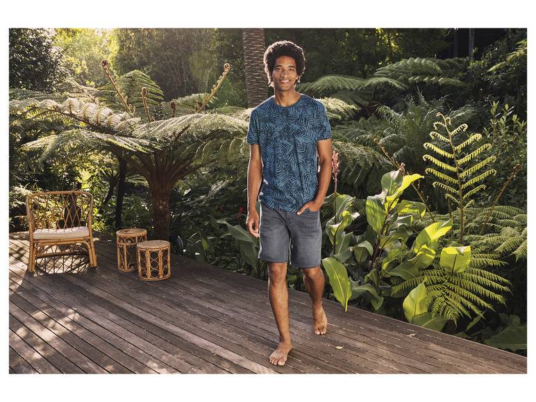 LIVERGY® Herren Sweat-Denim-Bermudas, normale Leibhöhe Kostenloser Versand