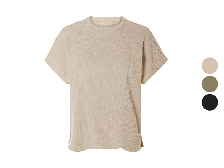 esmara® Damen Shirt mit Crinklestruktur
